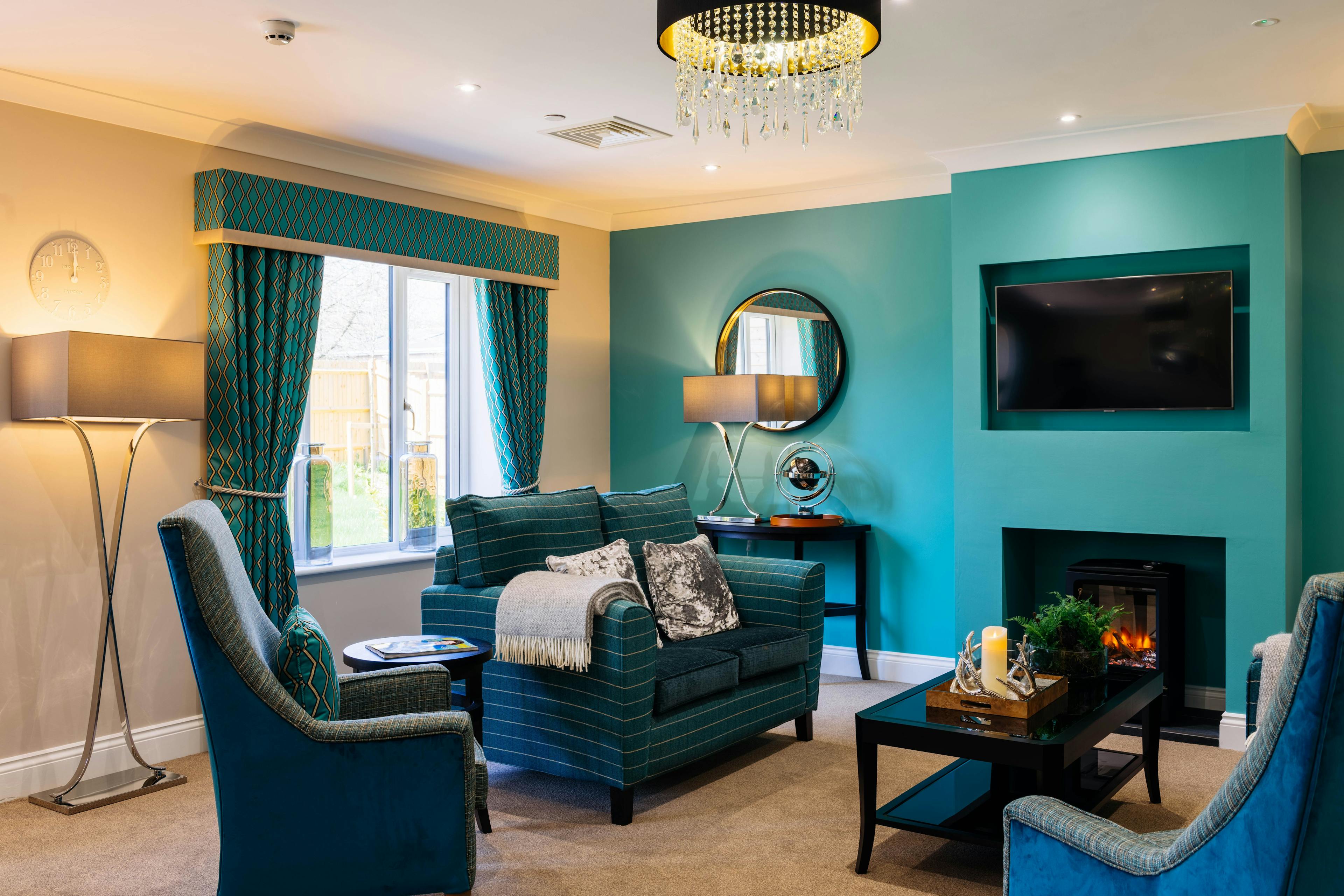 Communal Lounge at Snowdrop Place Care Home in Southampton, Hampshire