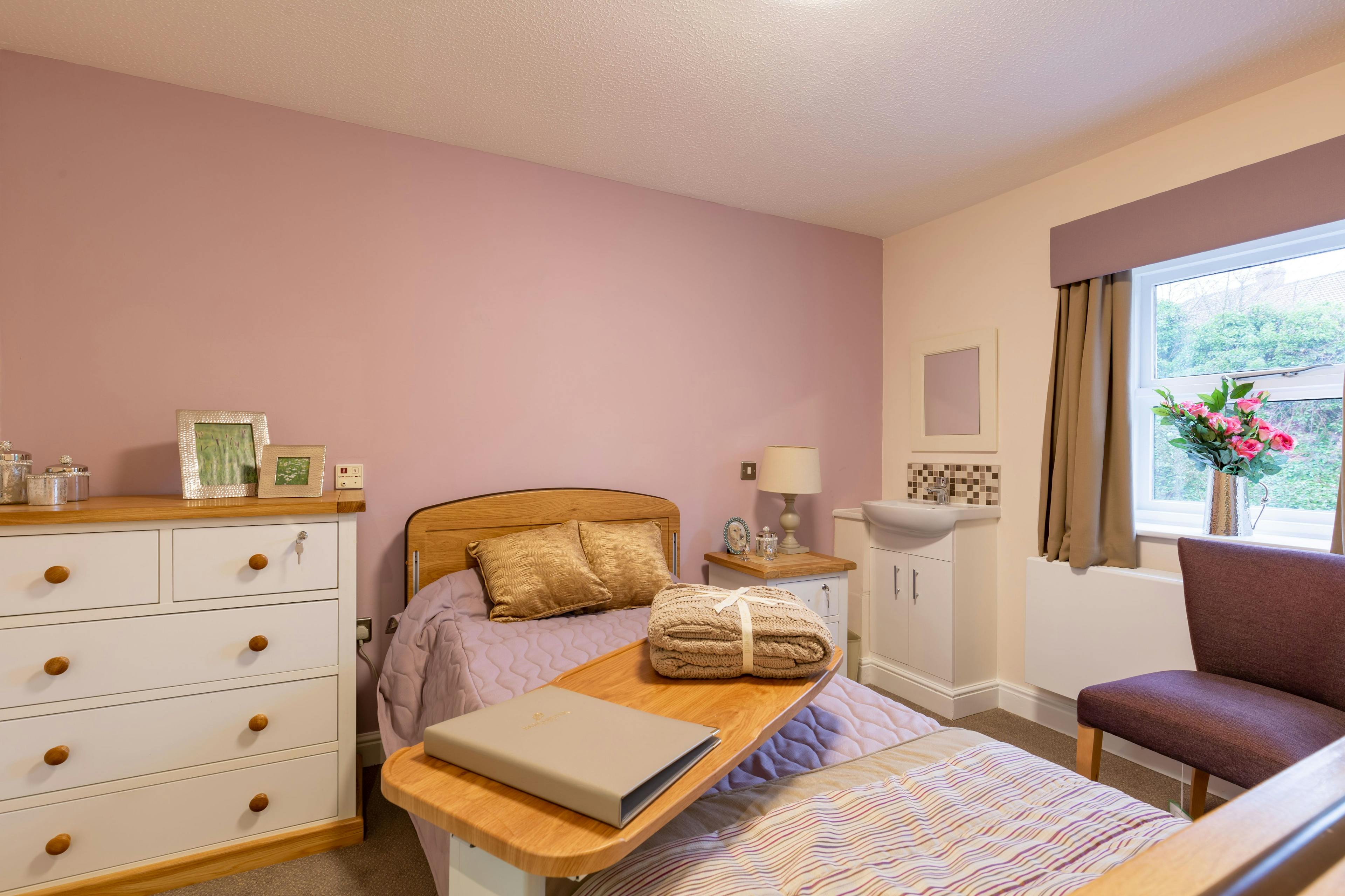 Bedroom at South Chowdene Care Home in Gateshead, Tyne and Wear