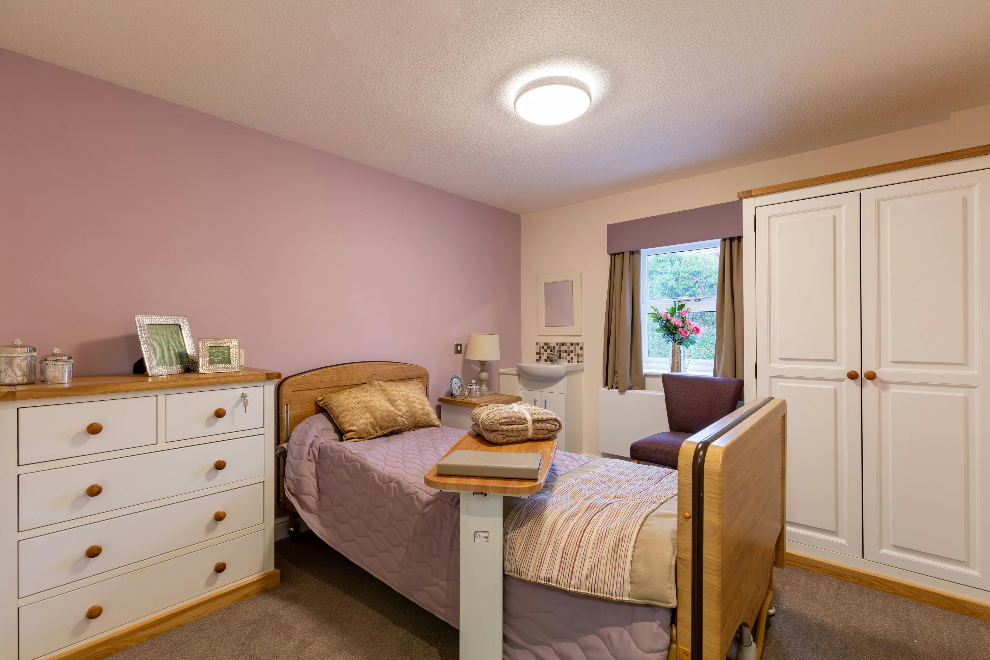 Bedroom at South Chowdene Care Home in Gateshead, Tyne and Wear
