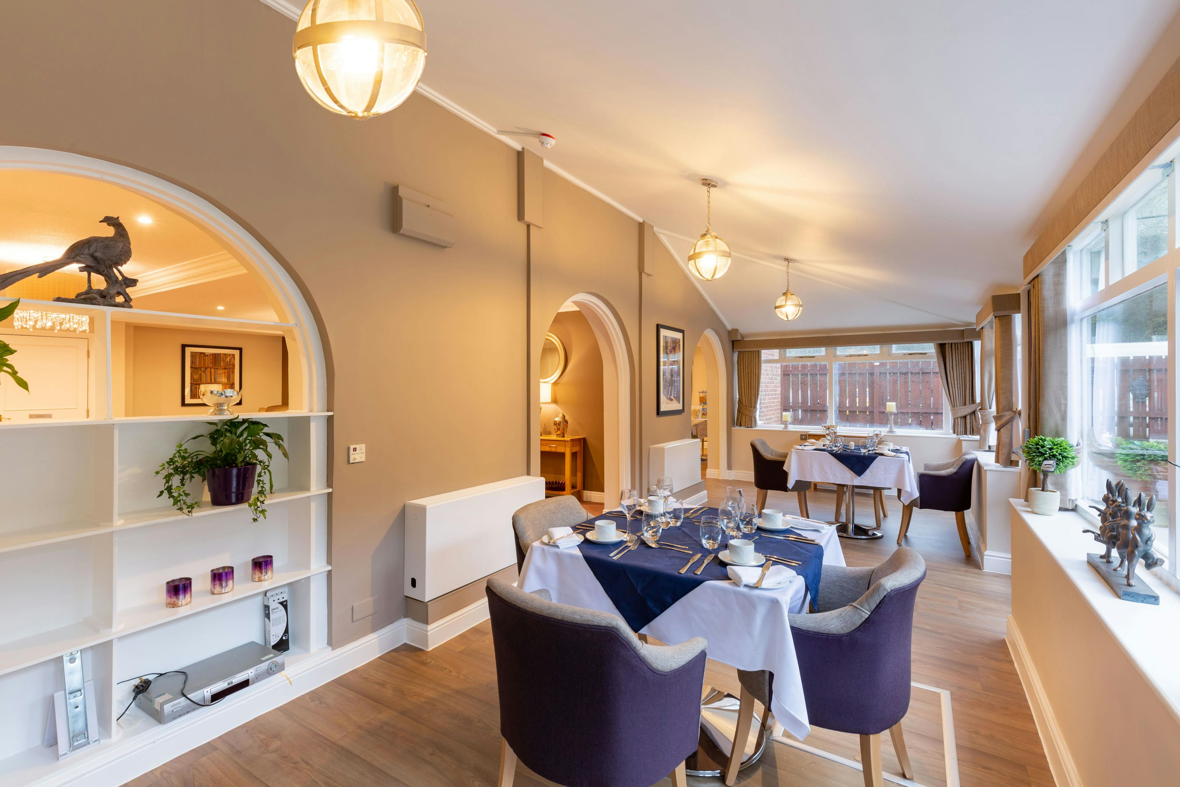 Dining Room at South Chowdene Care Home in Gateshead, Tyne and Wear