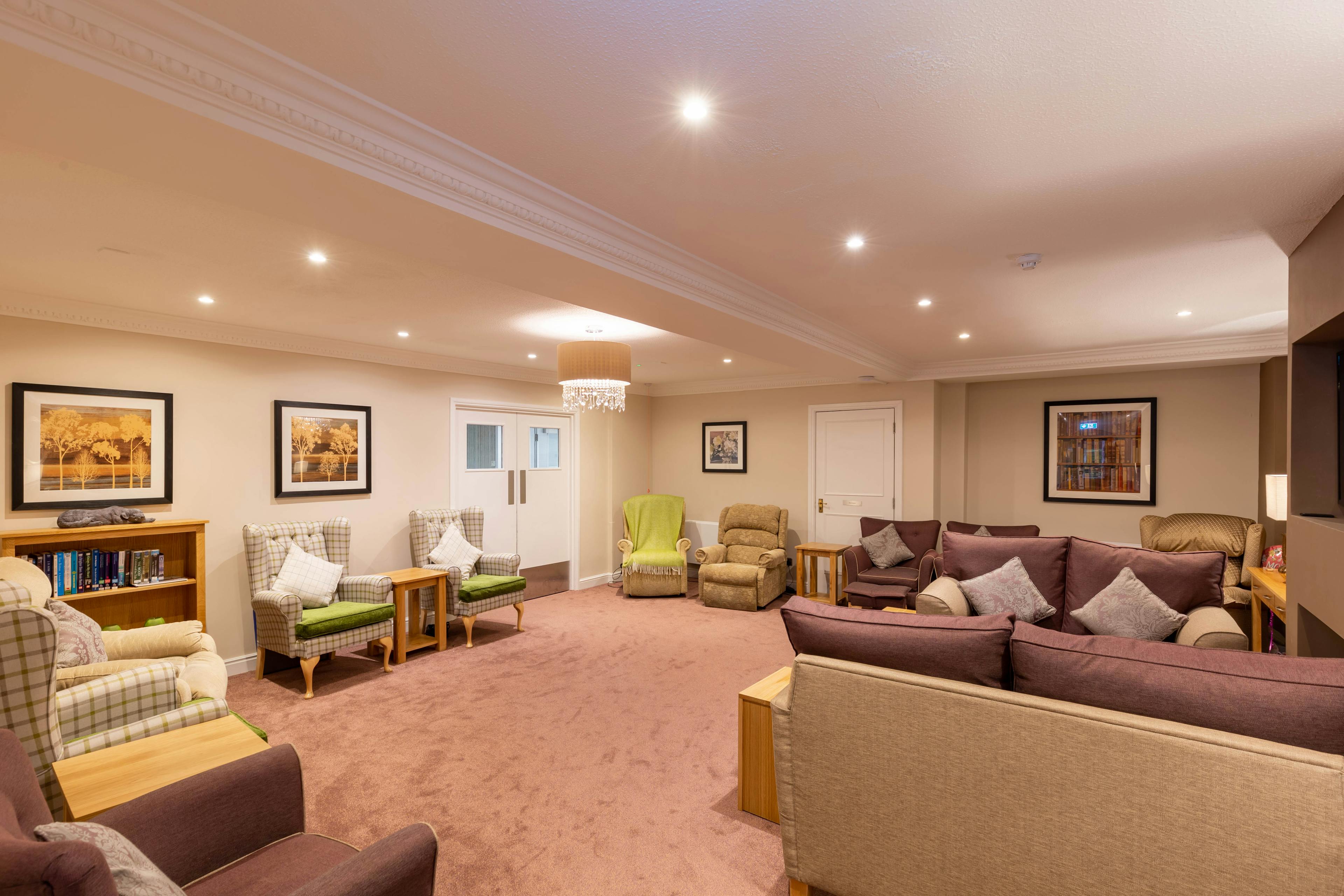 Communal Lounge at South Chowdene Care Home in Gateshead, Tyne and Wear