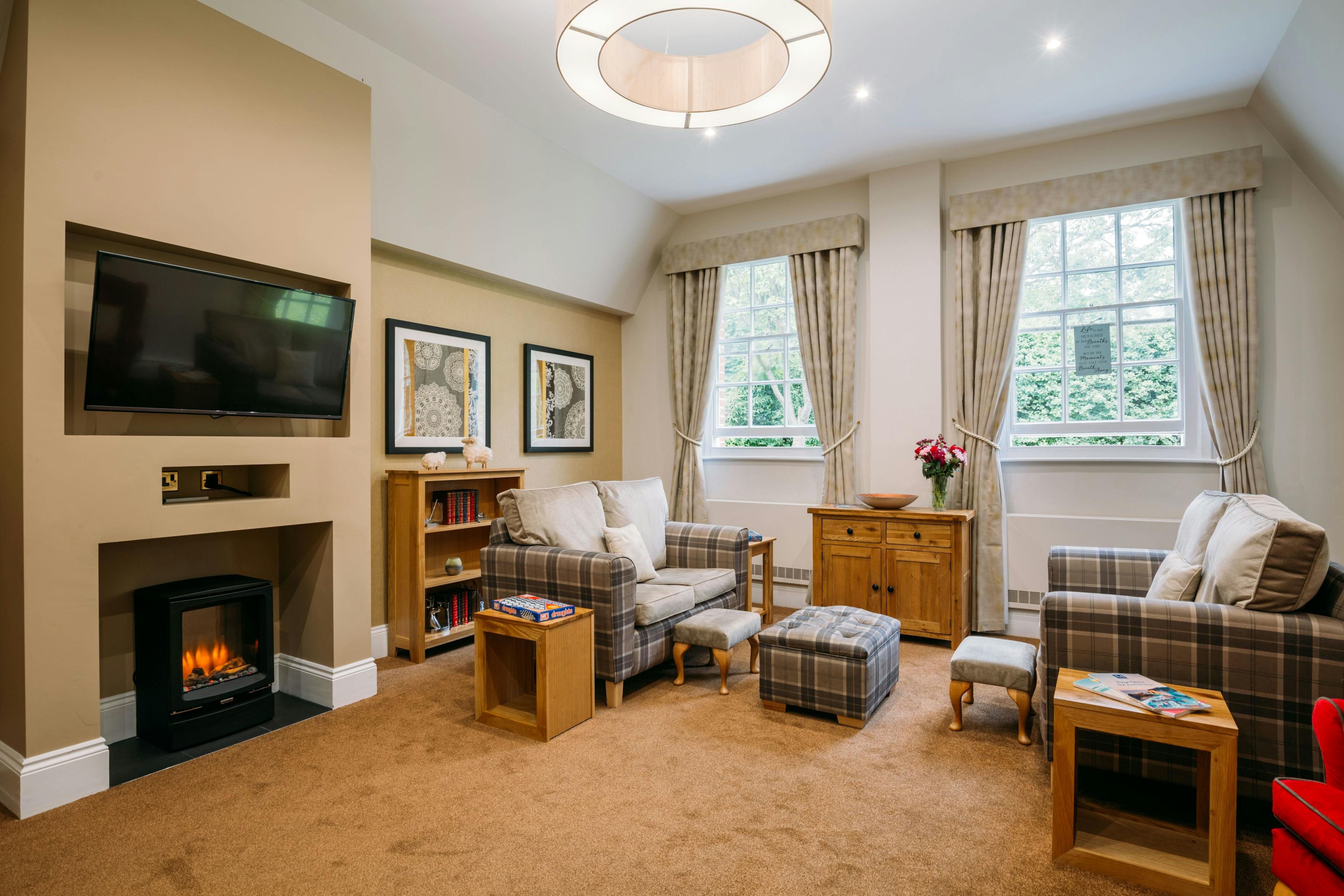 Communal Lounge at St Thomas Care Home in Basingstoke, Hampshire
