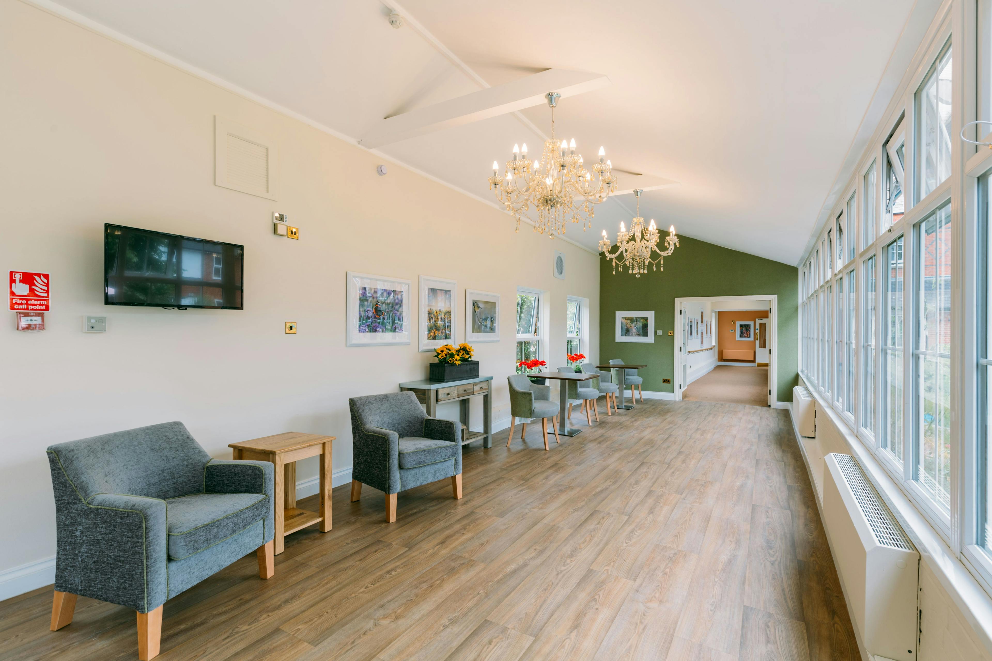 Lounge at St Thomas Care Home in Basingstoke, Hampshire