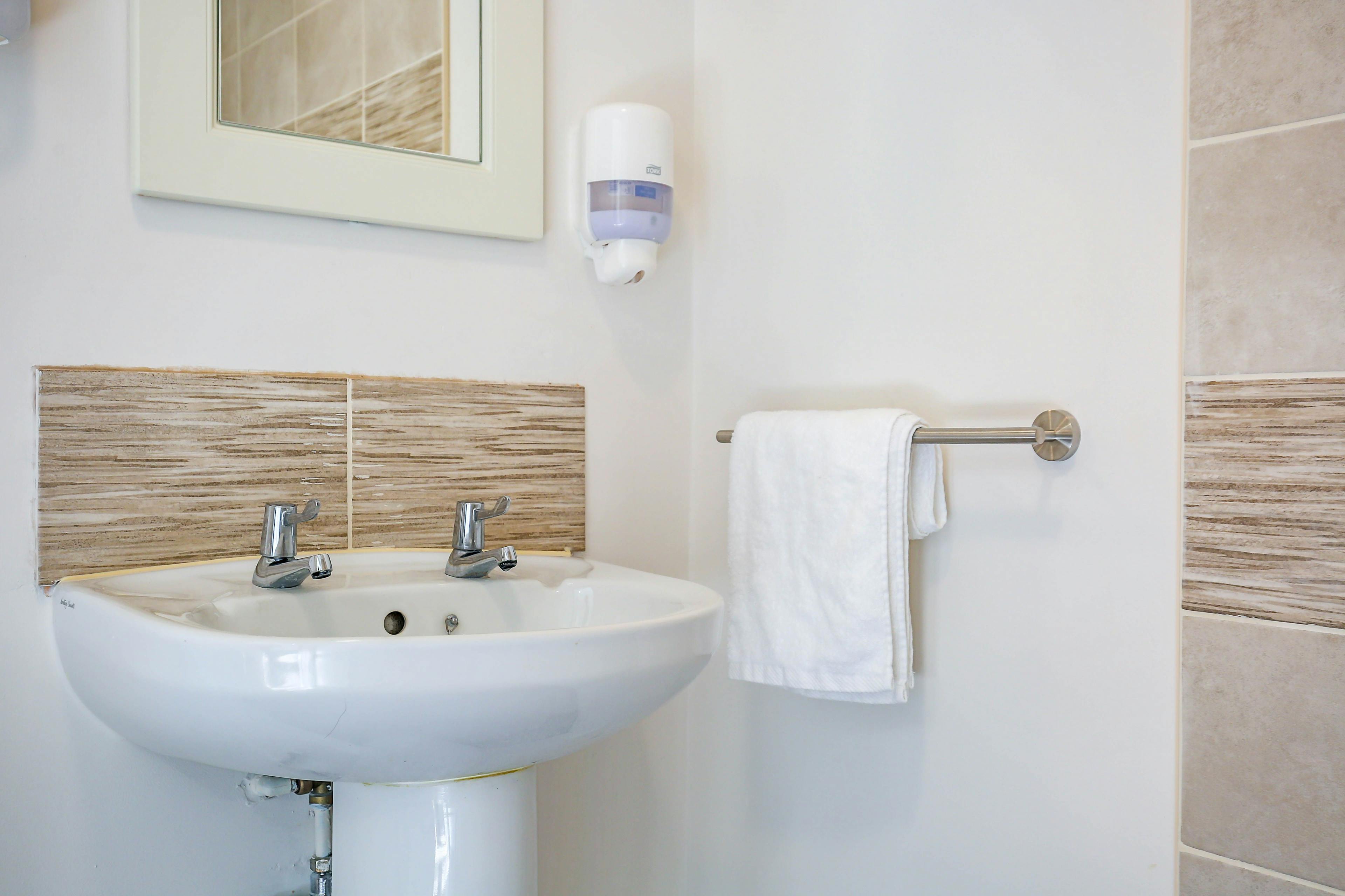 Bathroom at Station Court Care Home in Ashington, Northumberland