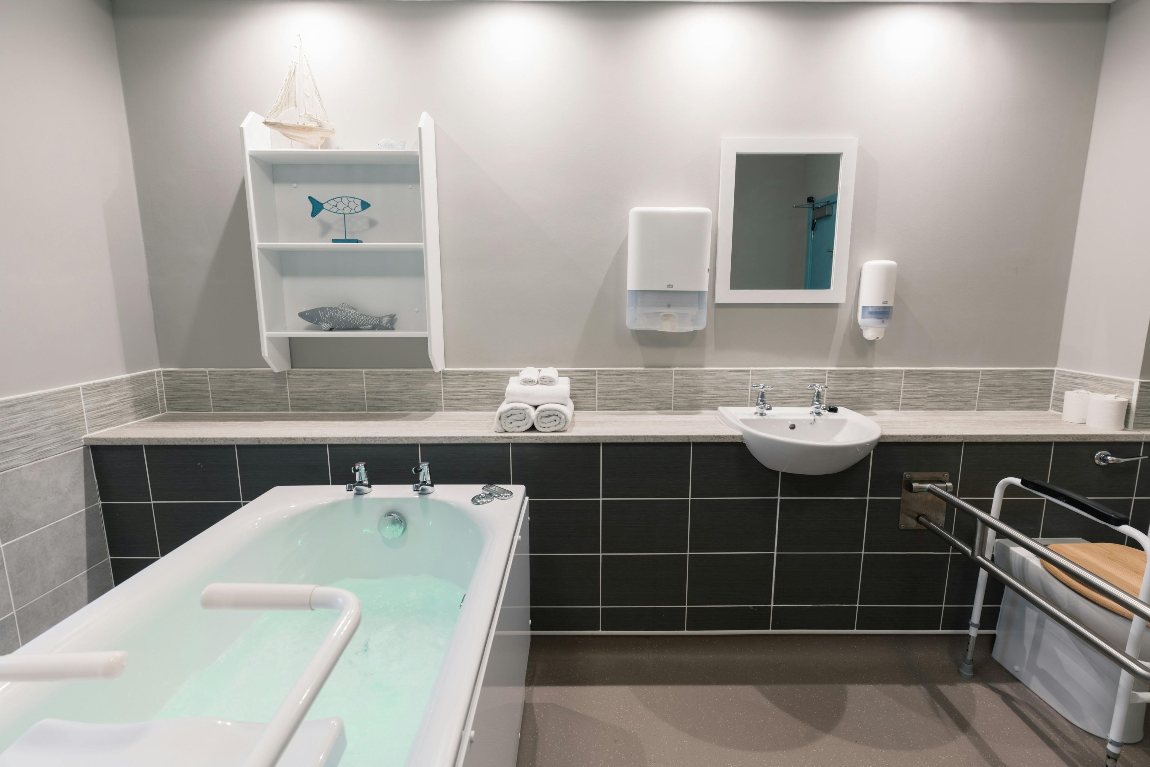 Spa Bathroom at Strachan House Care Home in Edinburgh, Scotland