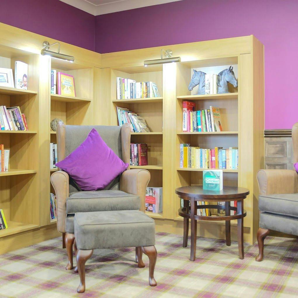 Library at Barony Lodge Care Home in Nantwich, Cheshire