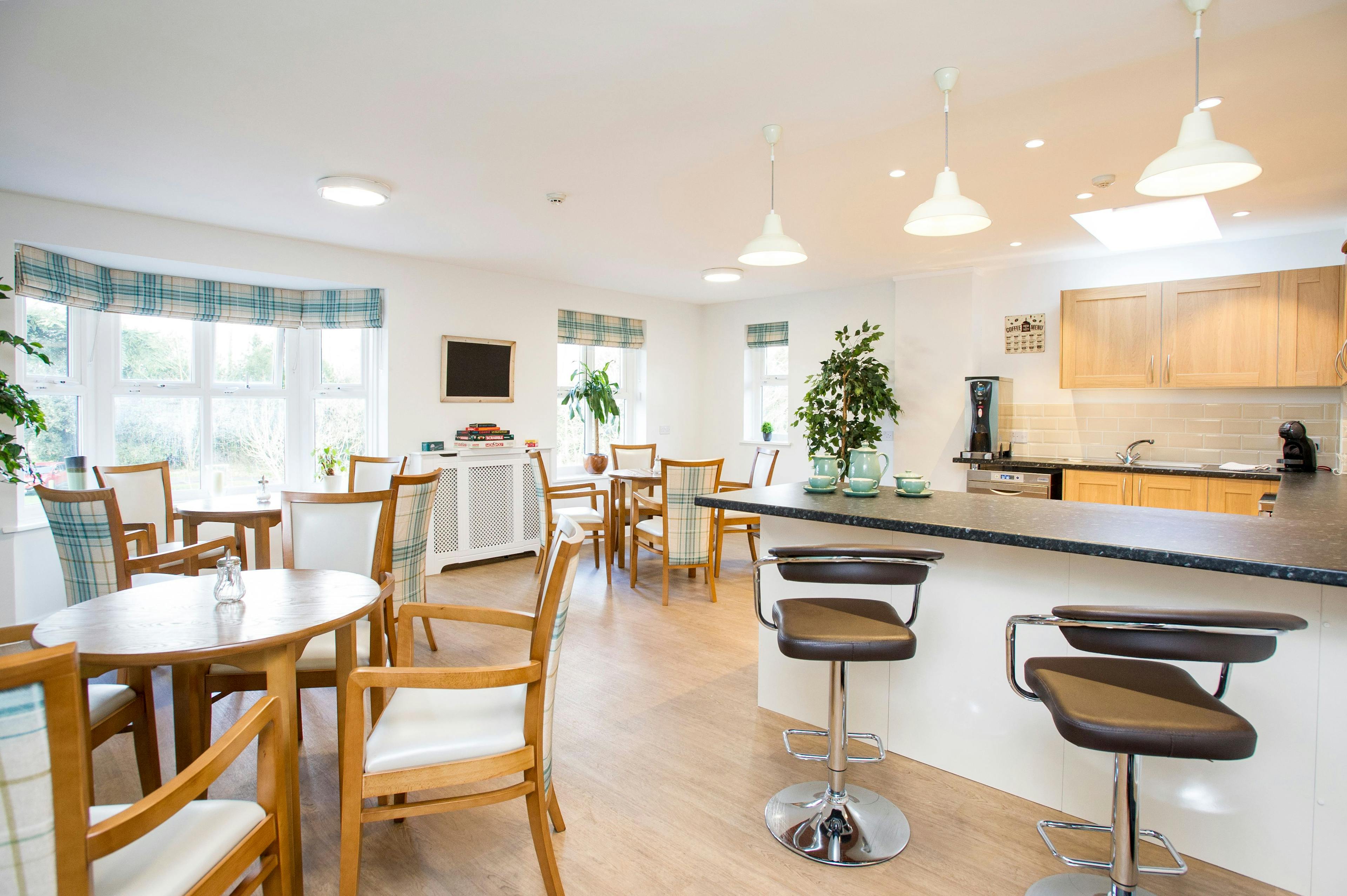Dining Room  at Basingfield Court Care Home in Basingstoke, Hampshire