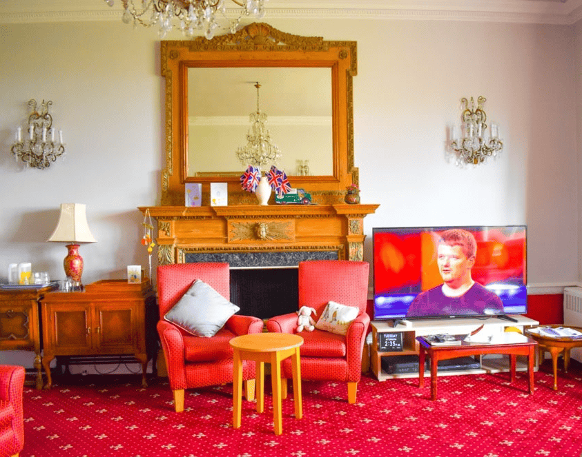 Lounge of Bilton Hall in Harrogate, Yorkshire