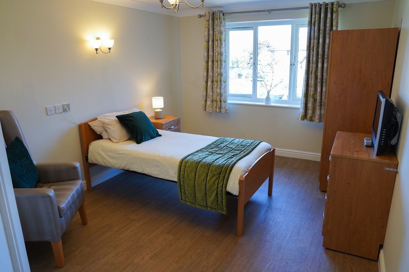 Bedroom at Birchwood Court Care Home in Peterlee, County Durham