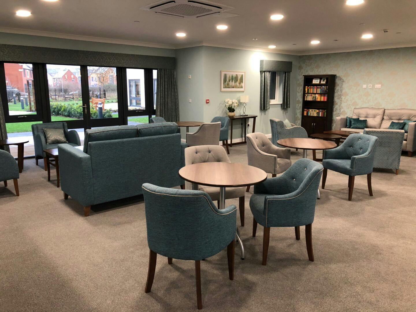 Communal Room at Bishop's Cleeve Care Home in Cheltenham, Gloucestershire