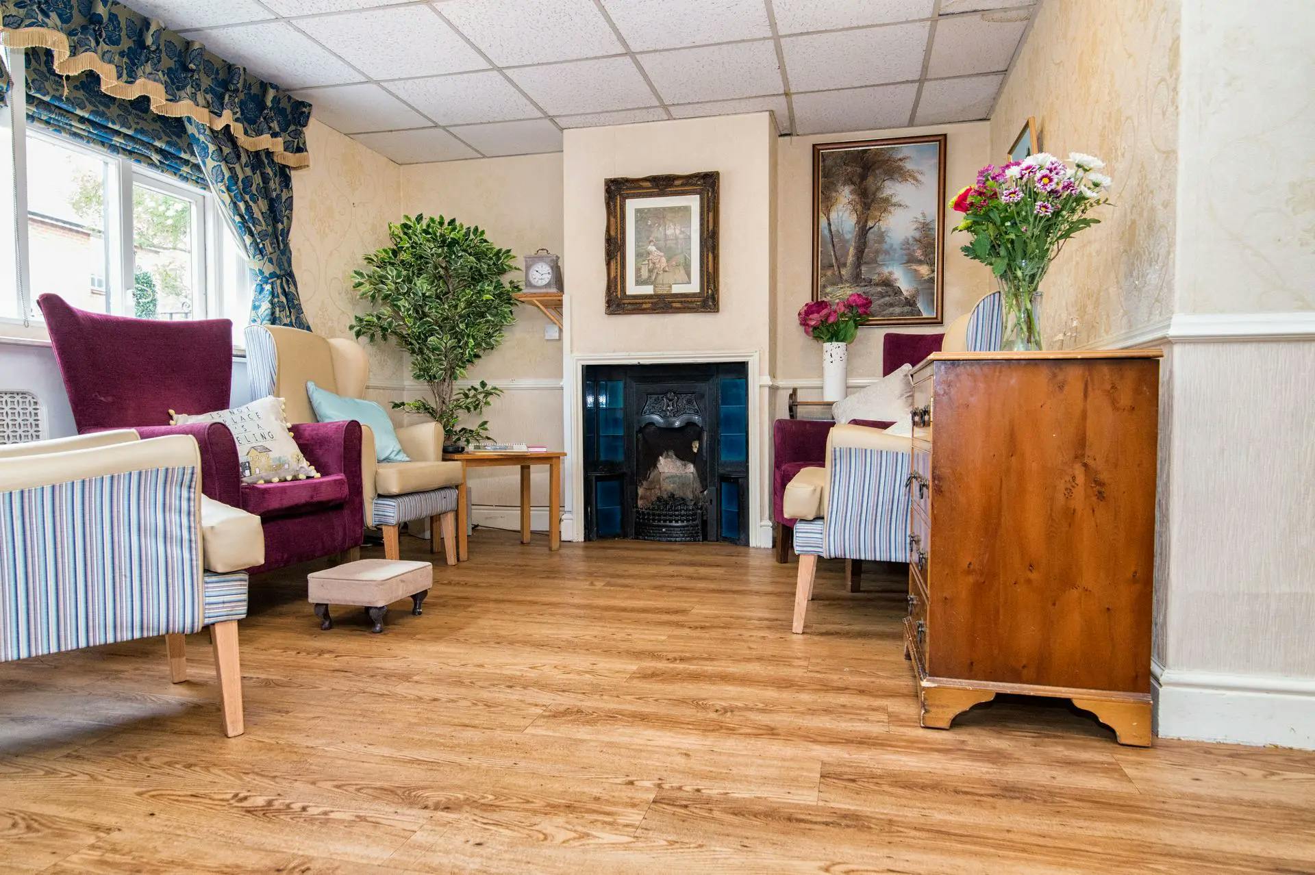 Communal Lounge at Bradbury House Care Home in Braintree, Essex