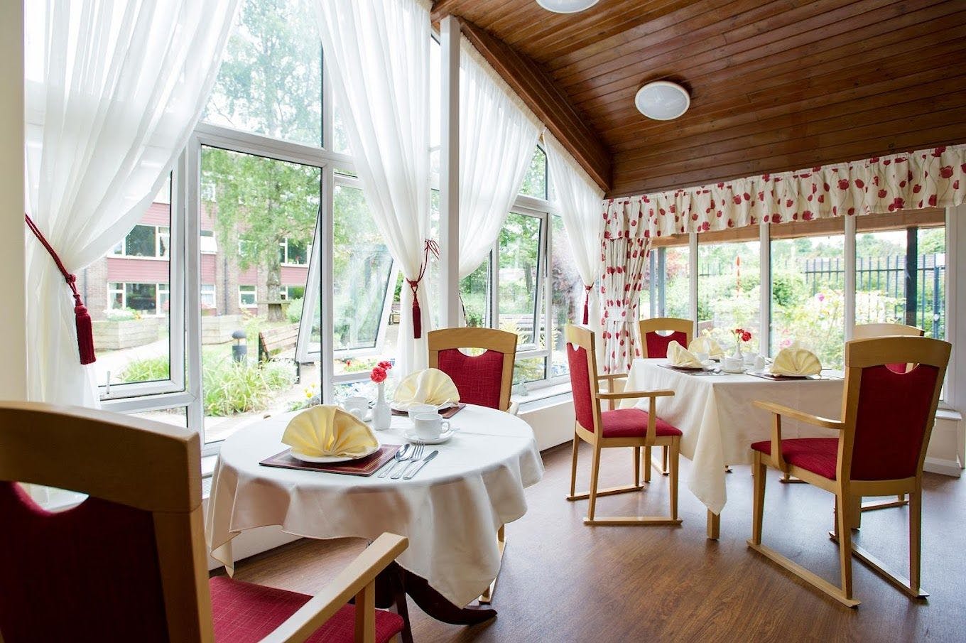 Dining Room at Bradwell Court Care Home in Congleton, Cheshire East