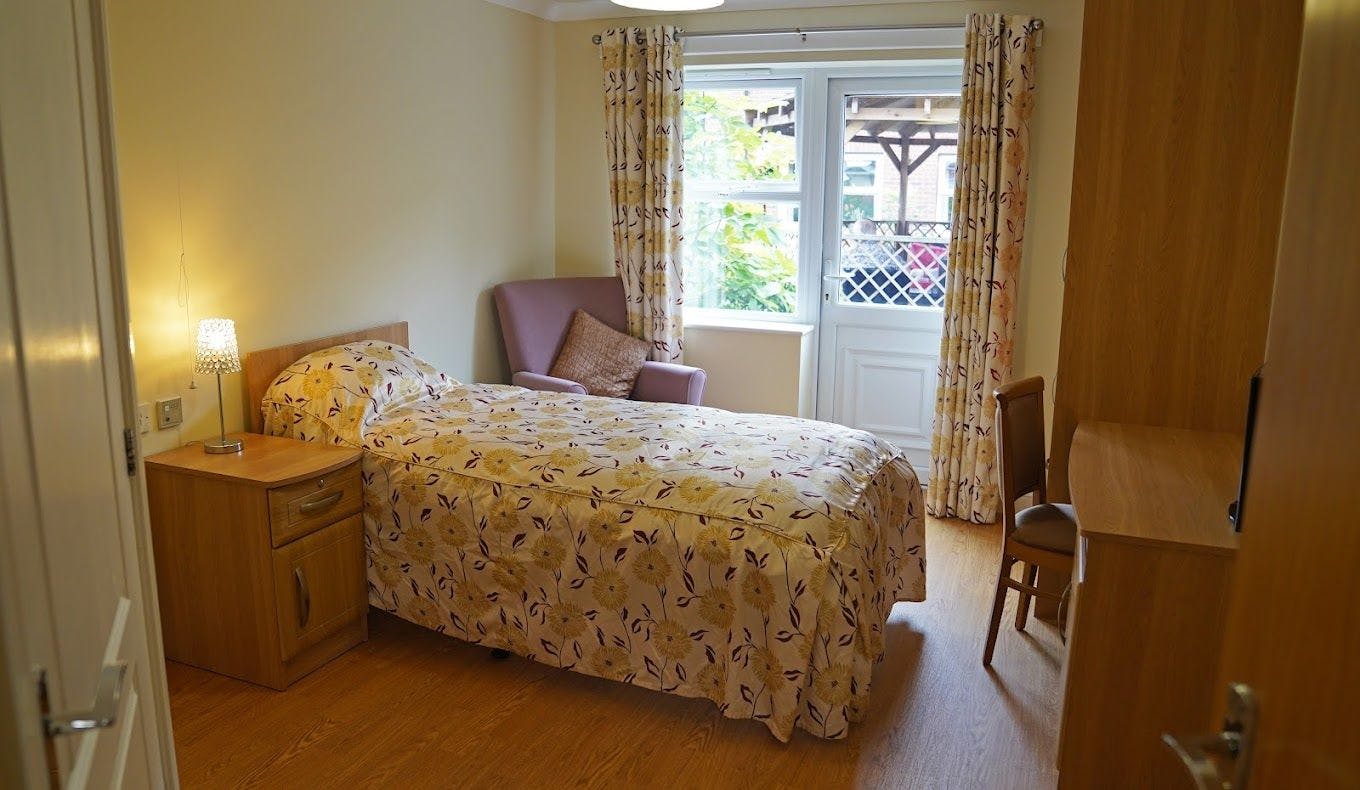 Bedroom at Briarscroft Care Home in Birmingham, West Midlands