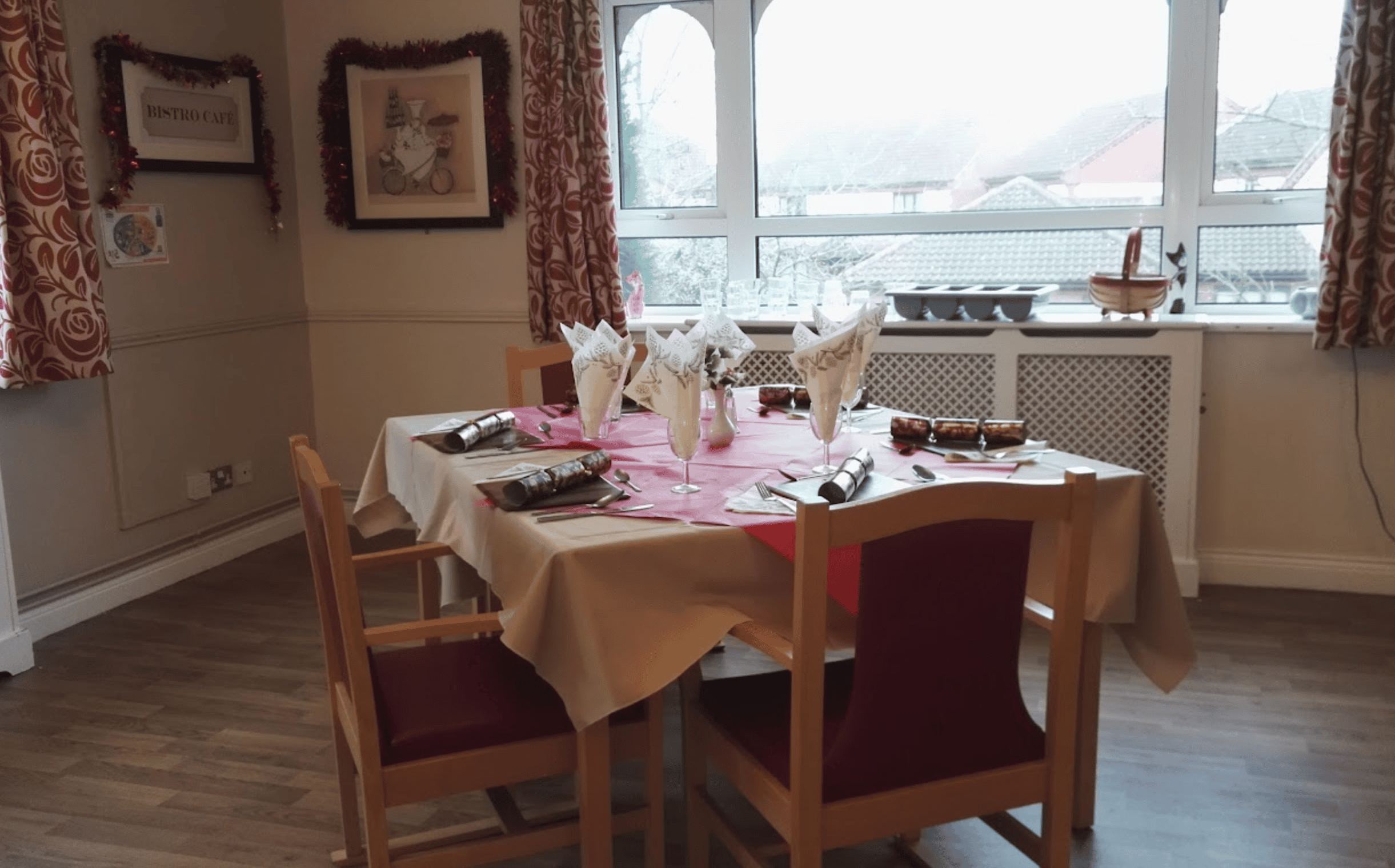 Dining room of Brooklands in Grimsby, Lincolnshire