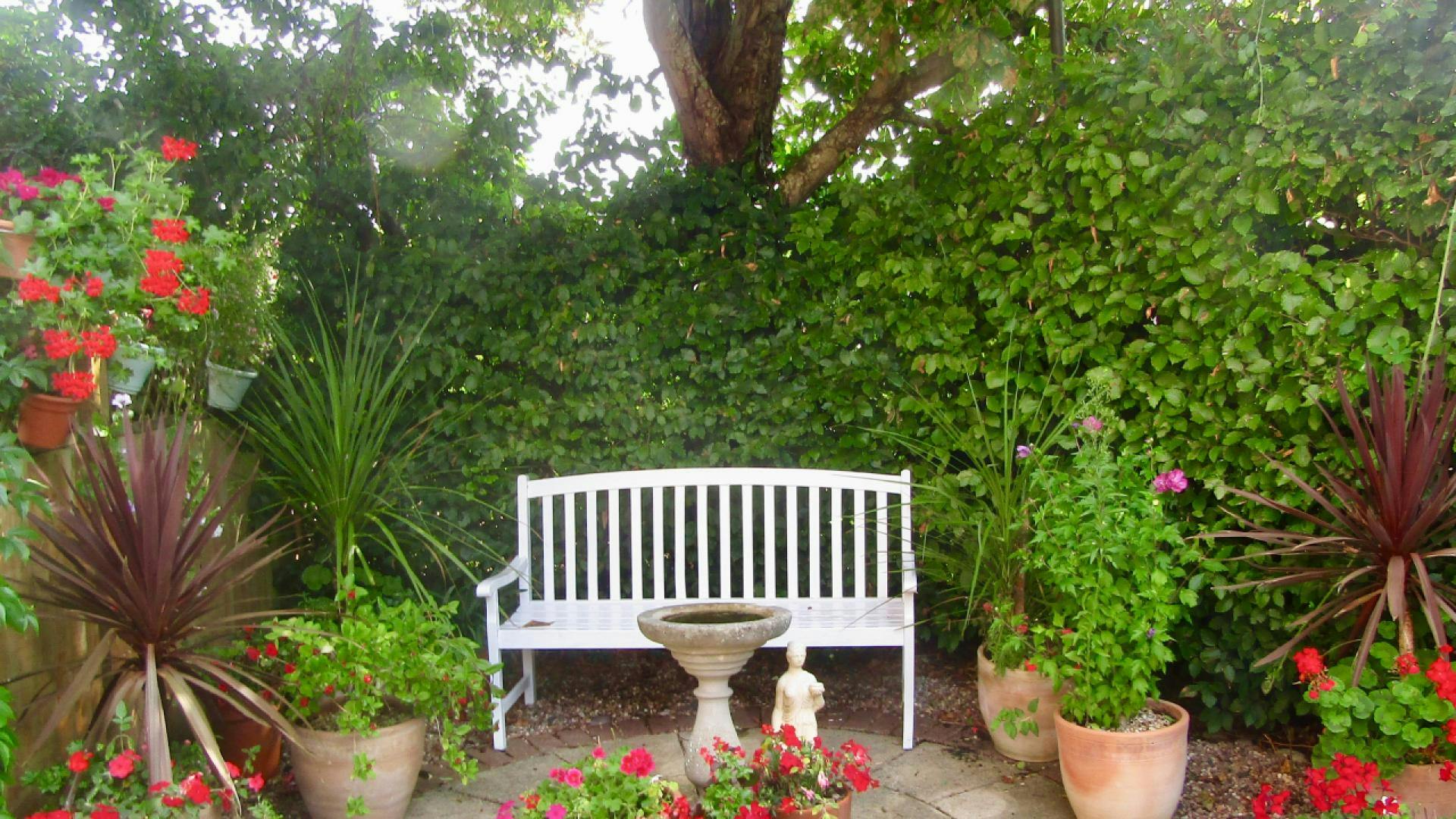 Garden at Brookside Care Home in Melksham, Wiltshire