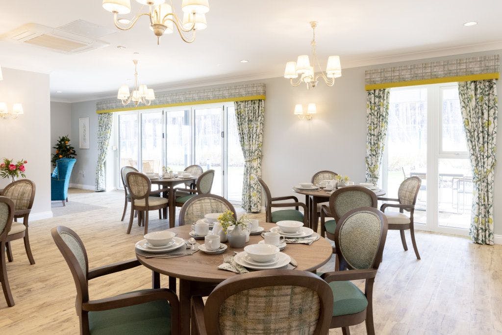 Dining area at Buckler's Lodge, Crowthorne, Berkshire