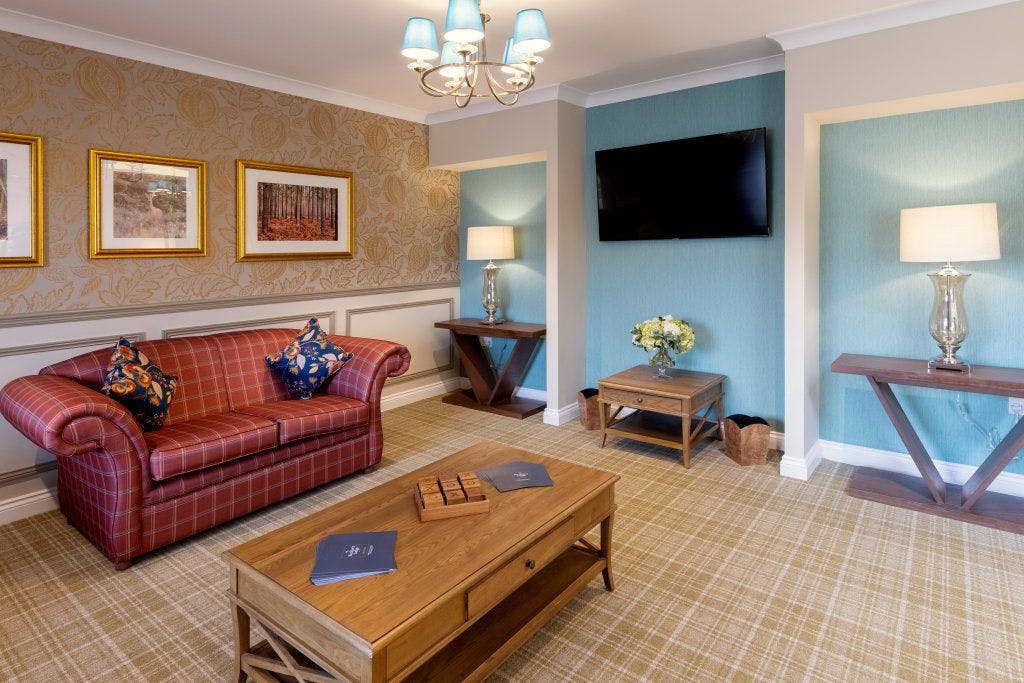Lounge area at Buckler's Lodge, Crowthorne, Berkshire