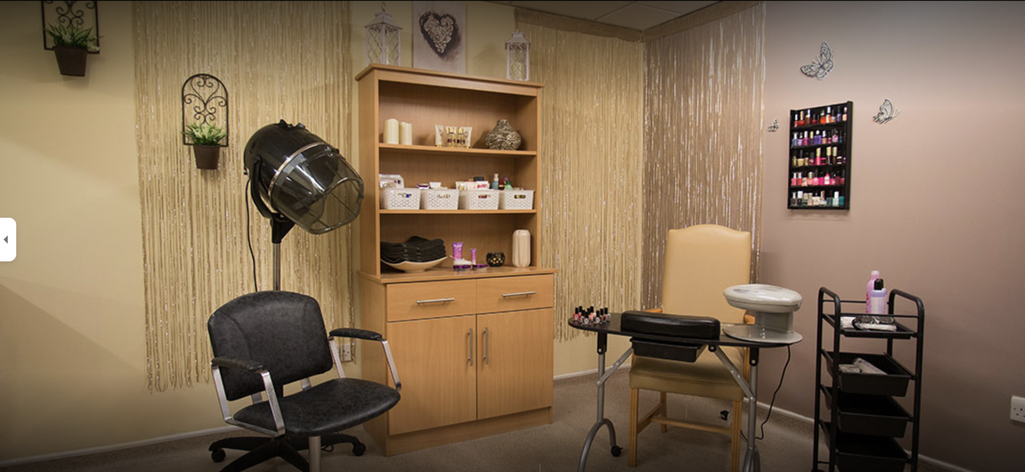 Salon of Ardenlea Court care home in Solihull, West Midlands