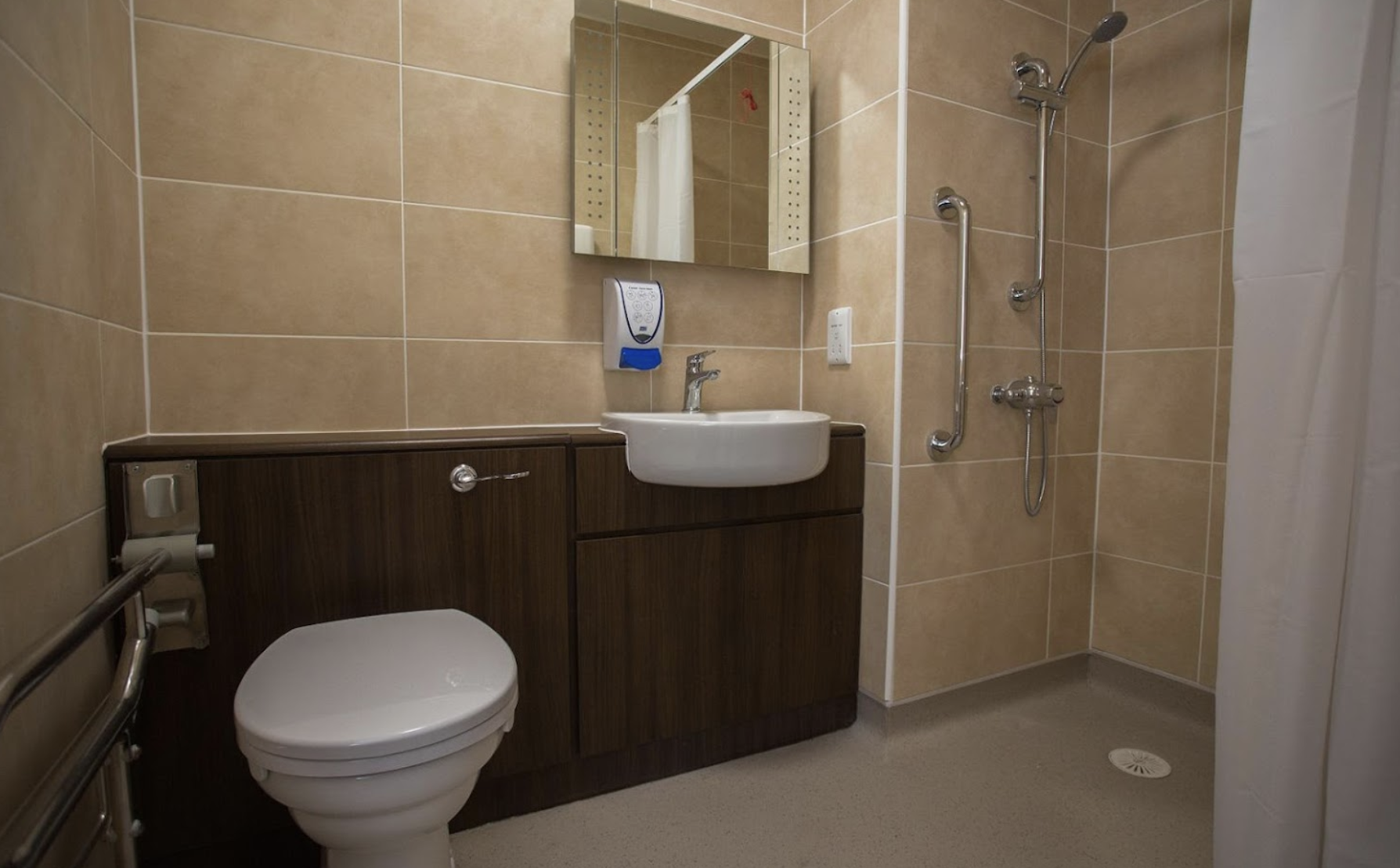 Bathroom of Ardenlea Court care home in Solihull, West Midlands