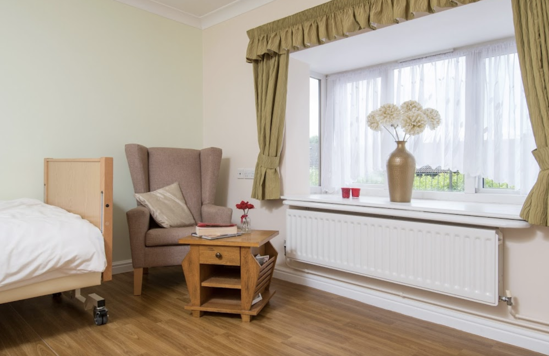 Bedroom of Colonia Court care home in Colchester, Essex