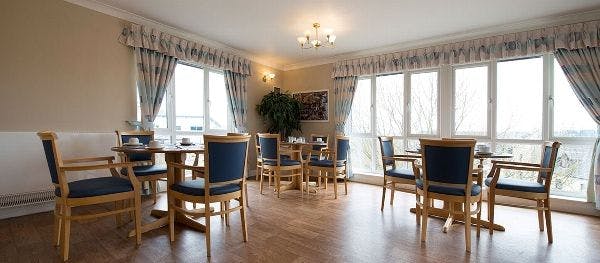 Dining Room at Crossley House Care Home in Bradford, West Yorkshire 
