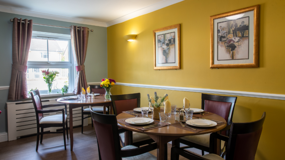 Dining Area at  Elm Grove Care Home in Cirencester, Gloucestershire