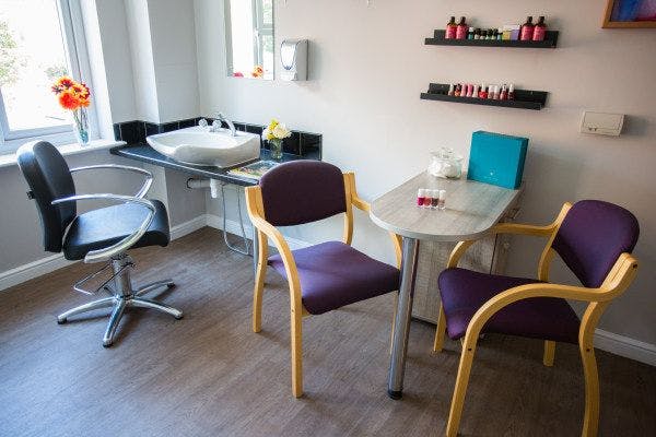 Salon at Knights' Grove Care Home in Southampton, Hampshire