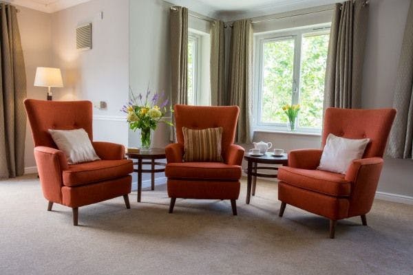 Communal Area at Knights' Grove Care Home in Southampton, Hampshire