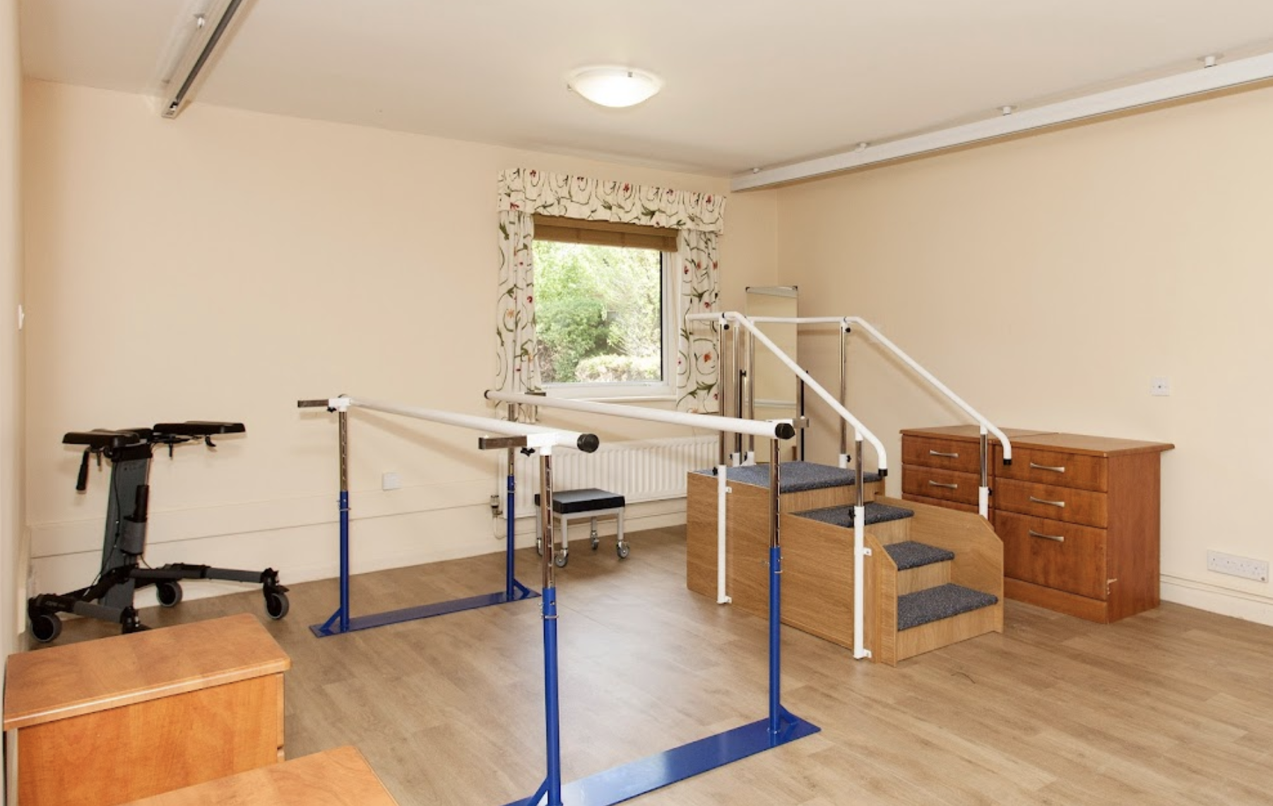 Gym of Manor Court care home in Southall, London 