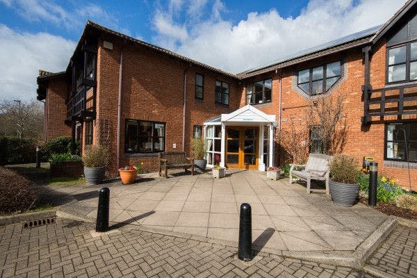Exterior of The Priory care home in Solihull, West Midlands
