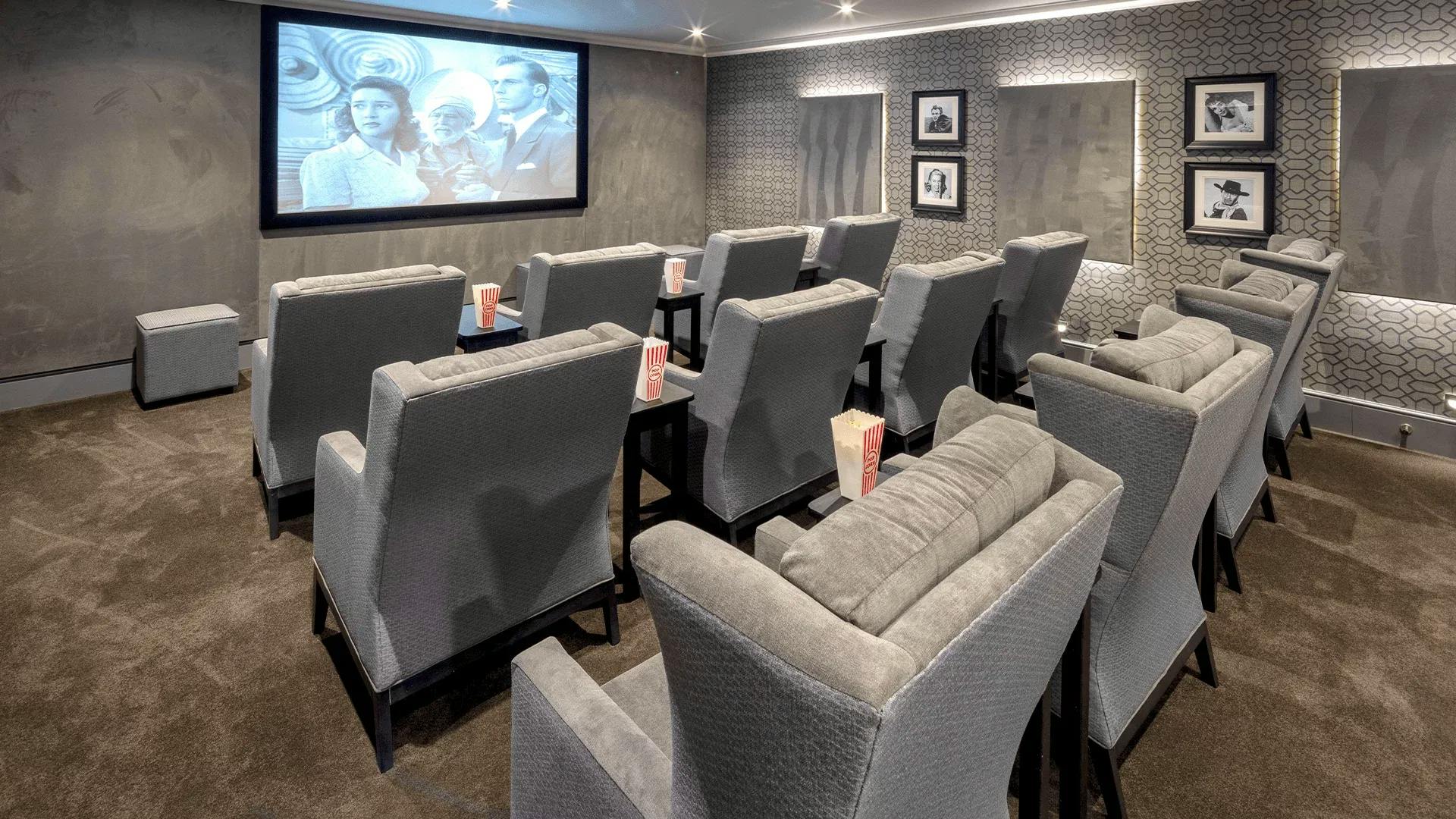 Cinema of Butlers Mews Care Home in Rugby, Warwickshire