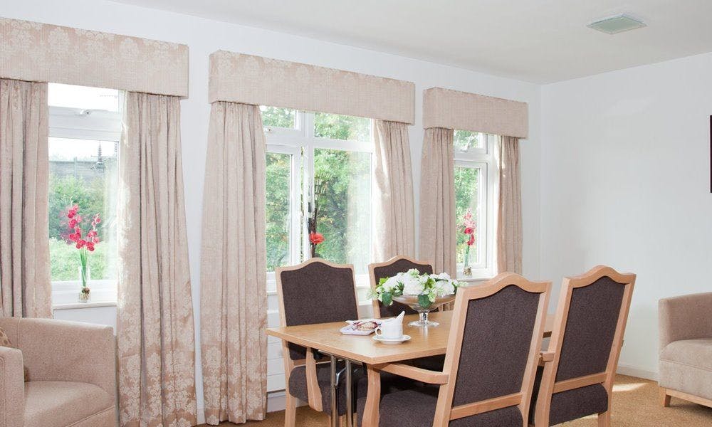 Dining Room at Kings Lodge Care Home in West Byfleet, Surrey
