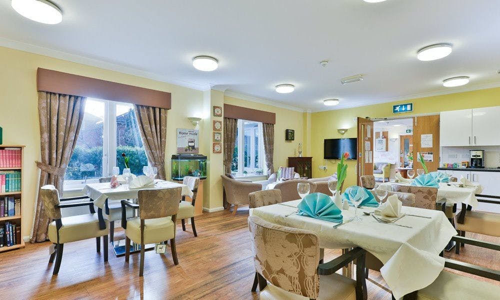 Dining Room at The Summers Care Home in West Molesey, Elmbridge