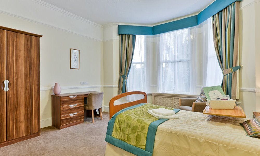 Bedroom at The Summers Care Home in West Molesey, Elmbridge