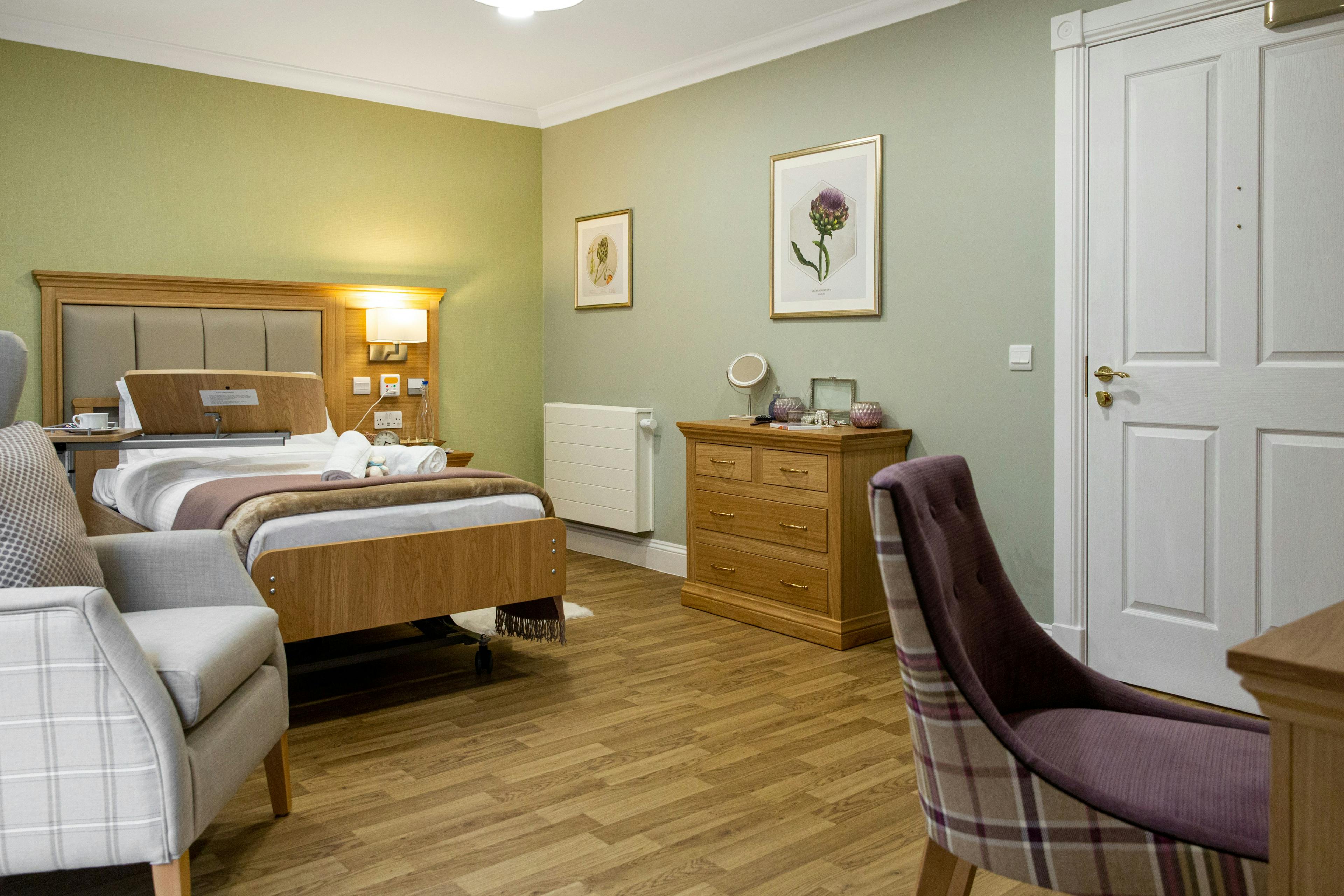 Bedroom of Candlewood House care home in Harrow, Greater London