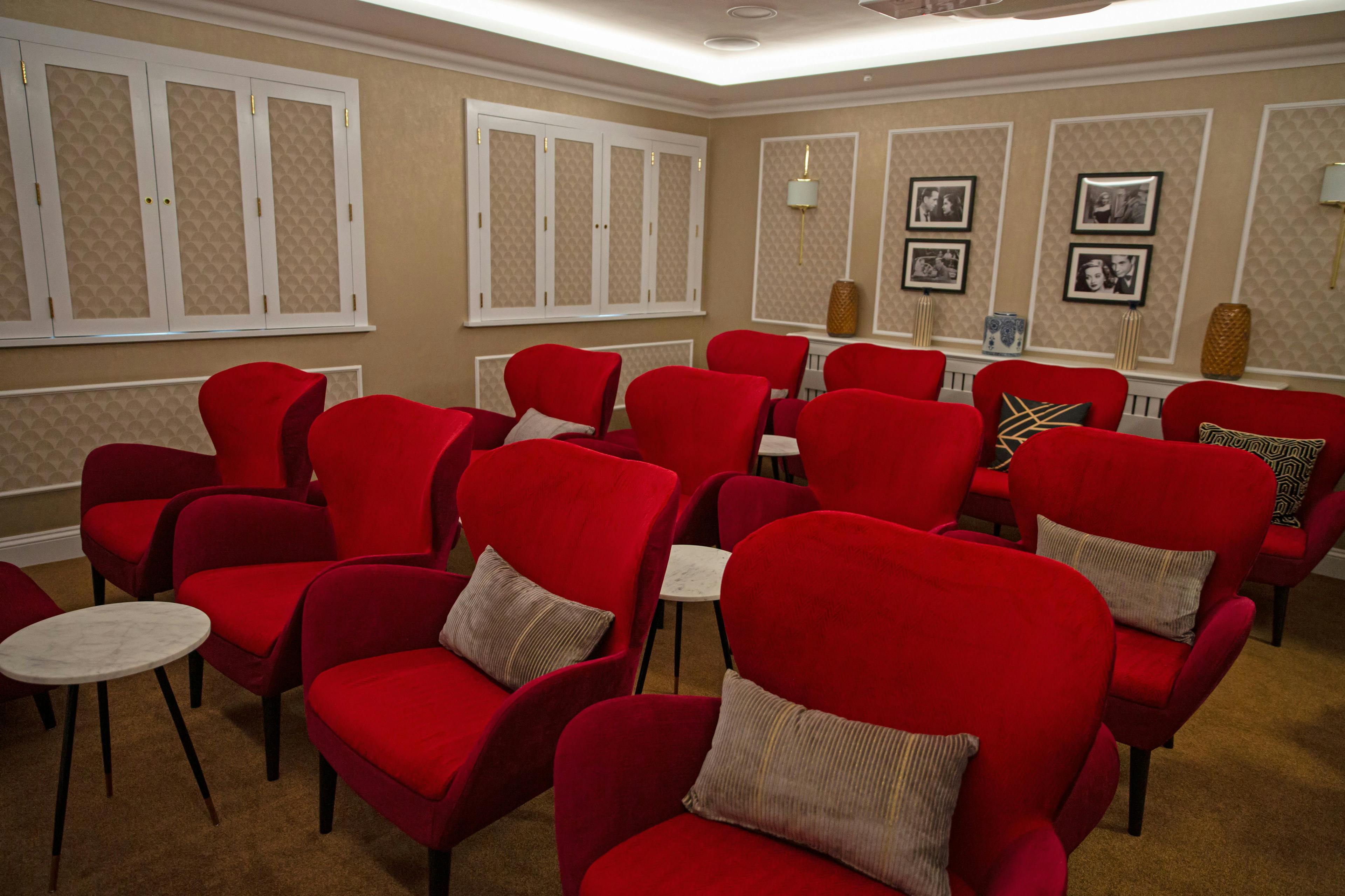 Cinema of Candlewood House care home in Harrow, Greater London