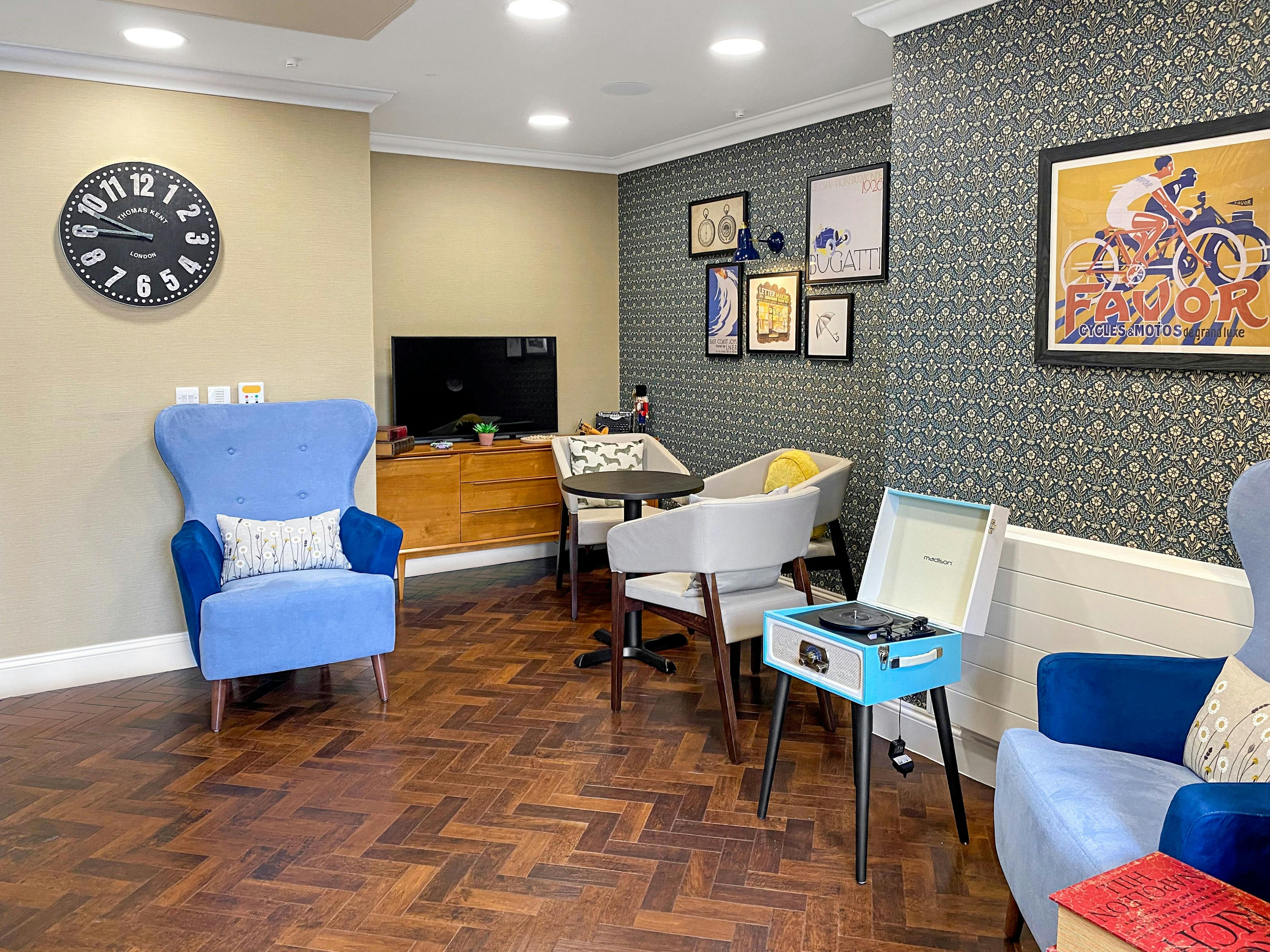 Lounge of Candlewood House care home in Harrow, Greater London