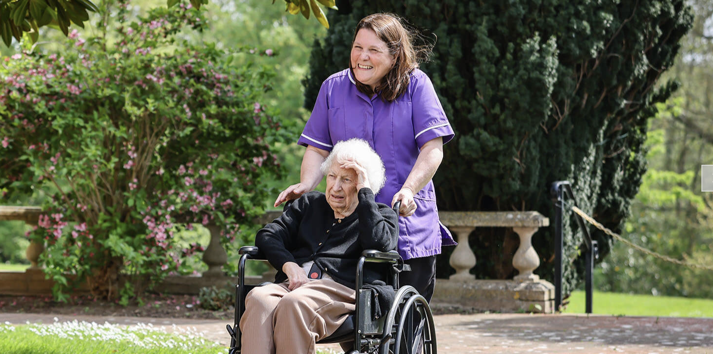 Staff and residents of Fremington Manor care home in Barnstaple, Devon