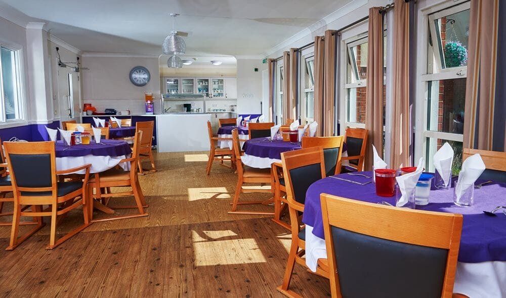 Dining Room at Whitebourne Care Home in Frimley, Surrey