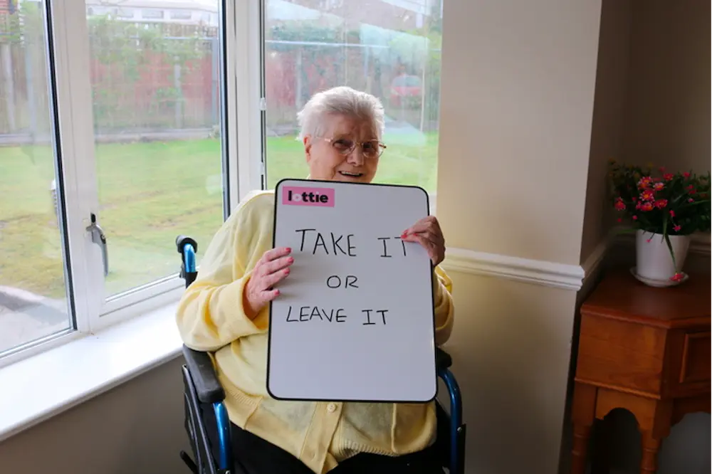 Care home resident Barbara (91)