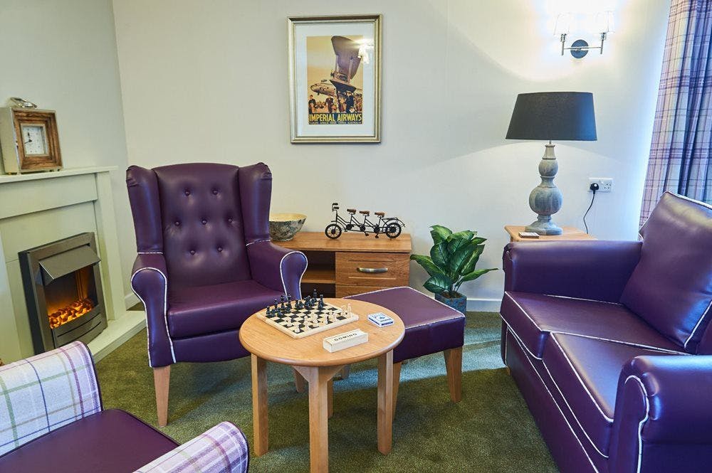 Living room of Charlotte House care home in Snowy Fielder Waye, Isleworth