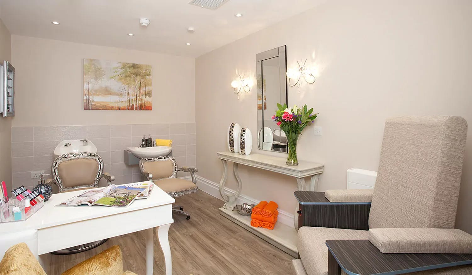 Salon at Cherry Wood Grange Care Home in Chelmsford, Essex