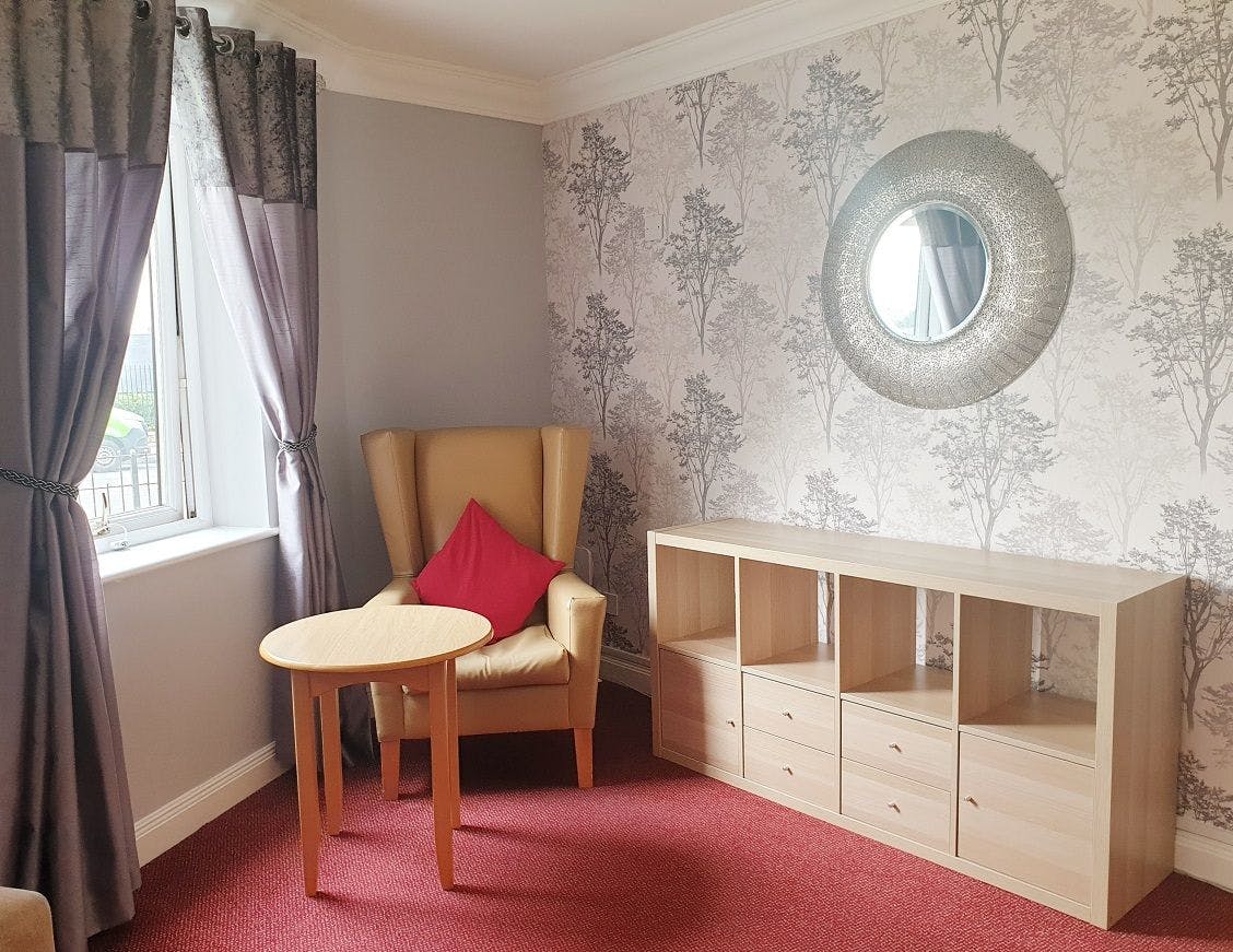 Quiet area of Cheviot Court care home in South Shields, Tyne and Wear