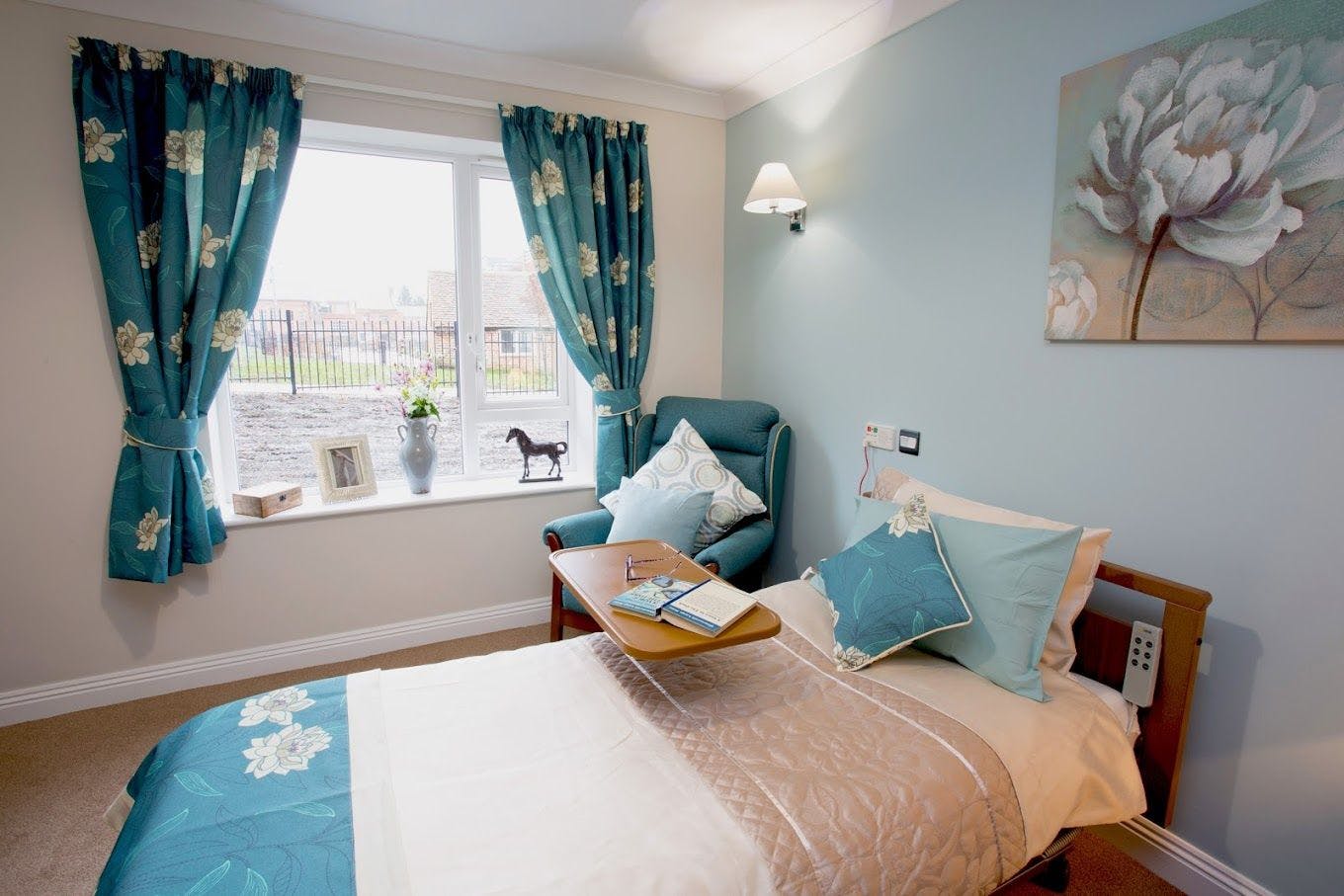 Bedroom at Chilterns Court Care Home in Henley-on-Thames, Oxfordshire