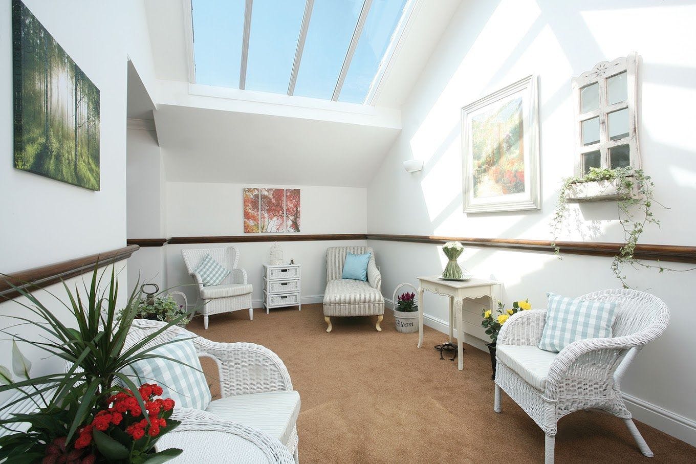 Conservatory of Claremont Court Care Home in Guildford