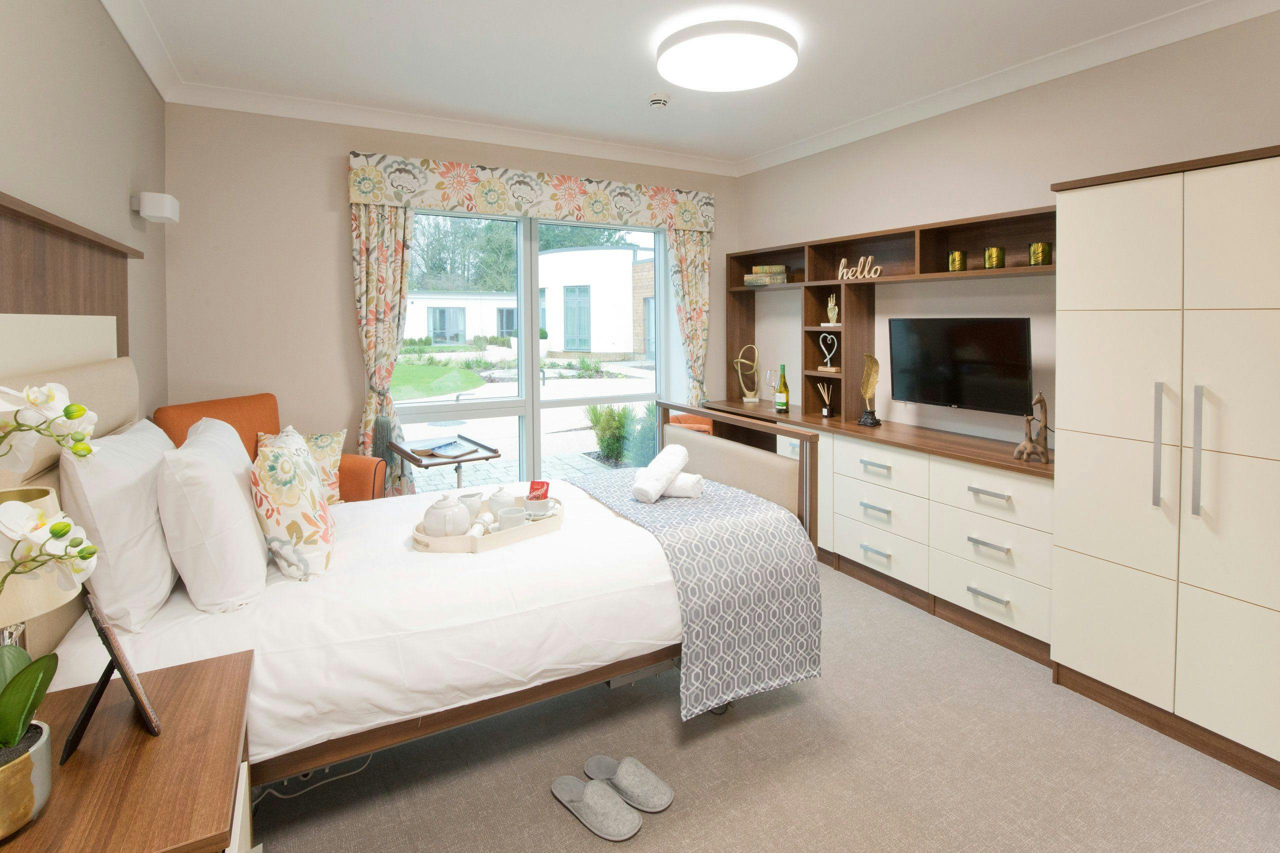 Bedroom at Clarendon Lodge Care Home, Rickmansworth, Hertfordshire