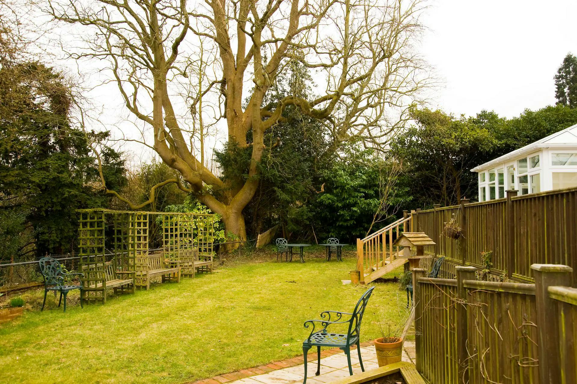Garden at Claydon House Care Home in Lewes, East Sussex