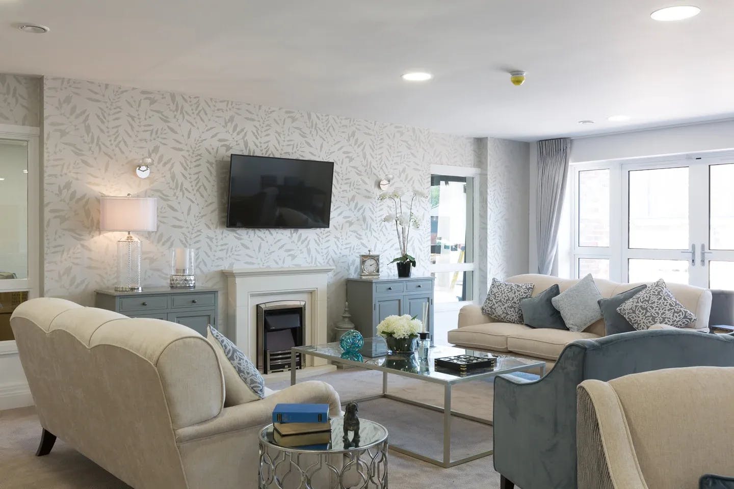 Communal Lounge of Lancer House Retirement Development in Colchester, Essex