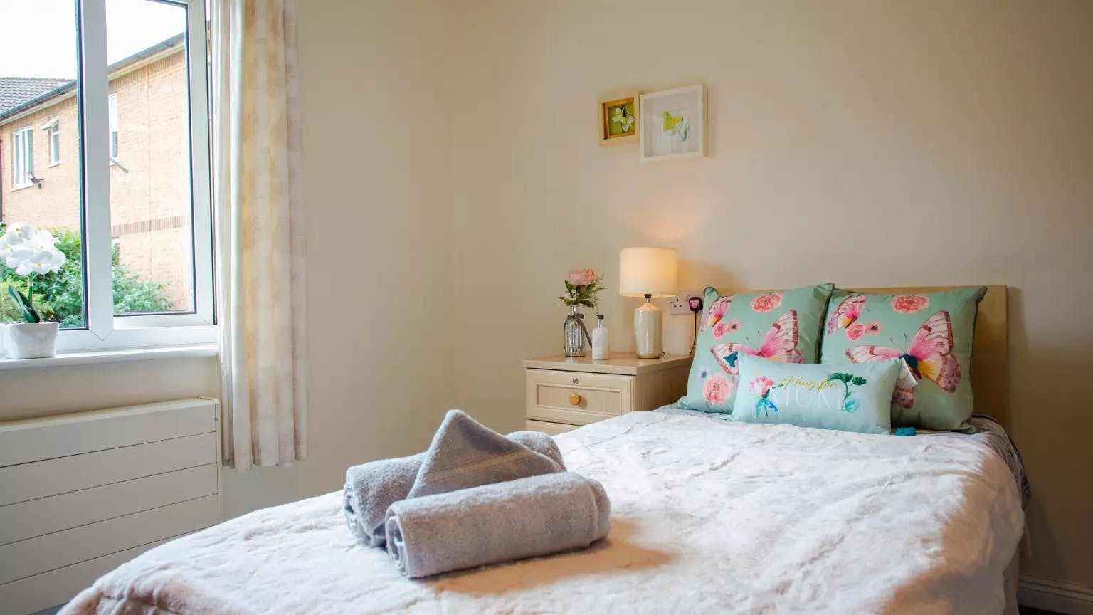 Bedroom of Courtland Lodge care home in Watford, Hertfordshire