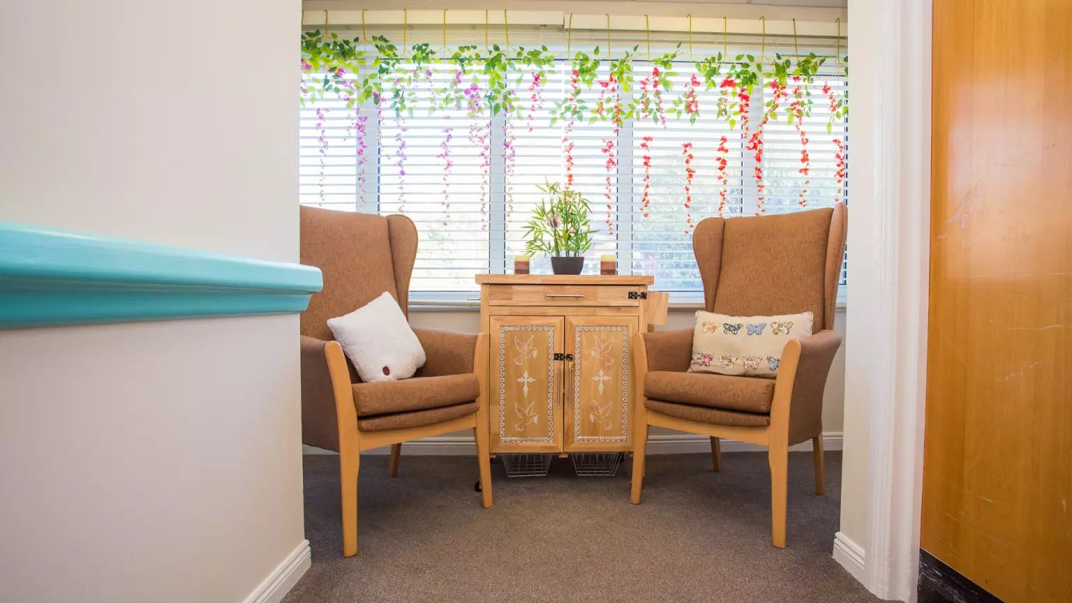 Quiet area of Courtland Lodge care home in Watford, Hertfordshire